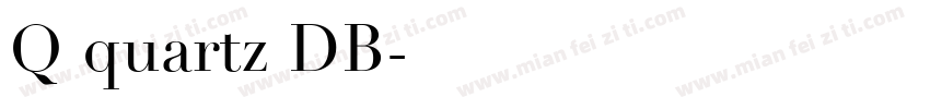 Q quartz DB字体转换